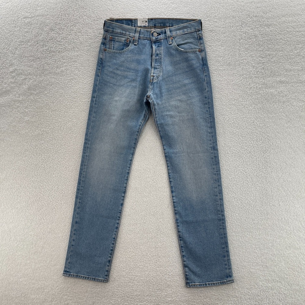 Levis 501 Jeans Mens 30x32 Blue Original Button Fly Faded Whisker Denim Grunge